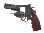 (PRE-ORDER ETA JUNE) WG CO2 FULL METAL AIR Pistol MAGNUM REVOLVER 4" - Balck / 4.5mm steel BB