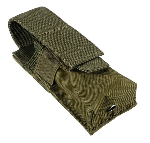 Military Tactical Single Pistol Magazine Pouch - OD Green