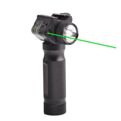Airsoft - Tactical Grip Torch Flashlight - Green Laser