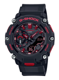 G SHOCK IGNITE RED CARBON CORE GUARD, BLK FACE RED ACCENT, BLK RESIN BAND