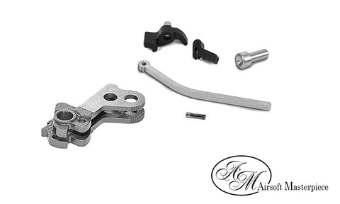 Airsoft Masterpiece CNC Steel Hammer & Sear Set for Marui Hi-CAPA (Koenig Low Mass) - Silver