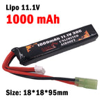 UAS - 11.1V 1000mAh 30C Lipo Battery - Stick Type
