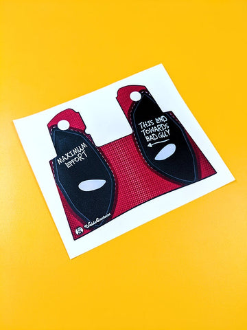 Waldo Customs Hi-Capa Vinyl Grip Sticker - The Red Bandit