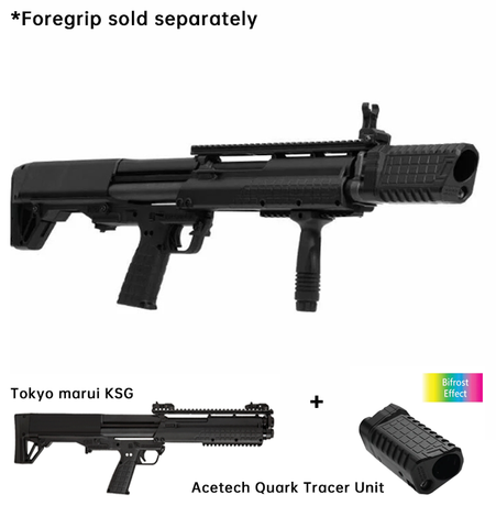 Tokyo Marui - KSG Gas Shotgun with Acetech Quark K Tracer unit