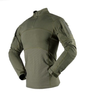 Tactical T Shirt Long Sleeve Breathable Tights- OD Green
