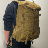Tri Zip Tactical Molle Backpack-TAN