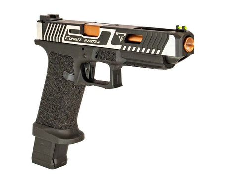 EMG TTI G34 Series Custom Combat Master Slide with OMEGA Frame pistol Gas - Silver