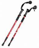 Cleye Aluminium Adjustable Hiking Pole - Red