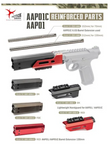 Action Army Lightweight Handguard for AAP01/ 01C - Red