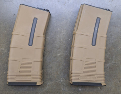 Used condition Tan ICS high capacity magazine x2