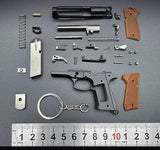Beretta M92 Replica - 1:3 Size (73mm) - Gray / Wood - Bullet Eject