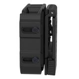 Omitac Universal Double Magazine Pouch With Quick Dual Release Belt Clip