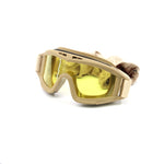Tactical Airsoft Windproof Anti Fog Goggles- Tan