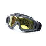 Tactical Airsoft Windproof Anti Fog Goggles- Black