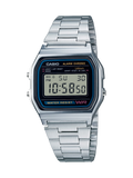 Casio A158WA-1A Vintage Digital Watch, Stainless Steel Band