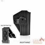 Amomax Holster Fits G&G GTP-9/ USP / USP Compact / Norinco CF98 / With  Molle & Belt Clip - Black