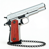 Colt M1911 Replica - 1:3 Size (75mm) - Sliver / Wood