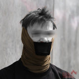 Mesh Face Mask Half Extended - OD Green