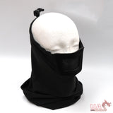 Mesh Face Mask Half Extended - Black