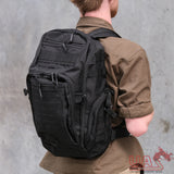 Tactical 7 Pocket MOLLE Backpack - Black