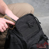 Tactical 7 Pocket MOLLE Backpack - Black