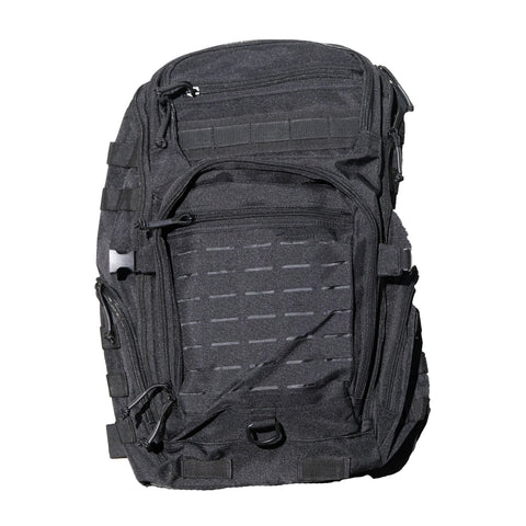 Tactical 7 Pocket MOLLE Backpack - Black