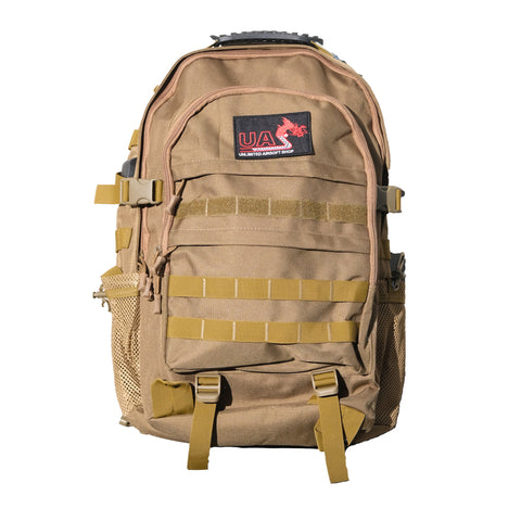 20L 2 Pocket Tactical Backpack - Tan