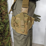 Leg Rig Universal Drop leg holster with mag pouches - Tan