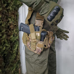 Leg Rig Universal Drop leg holster with mag pouches - Multicam