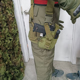 Leg Rig Universal Drop leg holster with mag pouches - OD Green