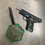 WE Green Hex Cut with Green Drum Mag
