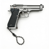 Beretta M92 Replica - 1:3 Size (73mm) - Sliver Bullet Eject