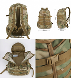 Tri Zip Tactical Molle Backpack-Multicam