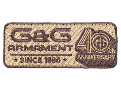 G&G 40th Anniversary Velcro Patch - I Tan