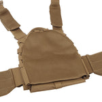 Vest Quick Release Plate Carrier Adjustable MOLLE Vest w/ Dump Sub Pouch - Tan