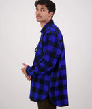 Swanndri Men's Ranger Wool Zip Front Bushshirt Blue/Black Check
