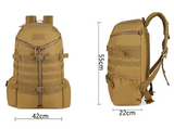 Tri Zip Tactical Molle Backpack-TAN