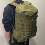 Tri Zip Tactical Molle Backpack-OD Green