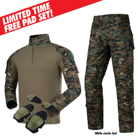 Airsoft BDU Gen3 Combat Uniform - Digi Woodland