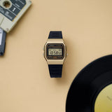 CASIO DIGITAL SQUARE FACE, GOLD F91WM-9A