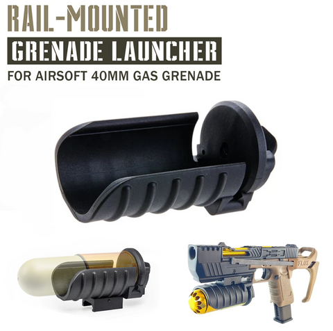 Action Army Rail-Mounted Airsoft 40mm gas Grenade Launcher