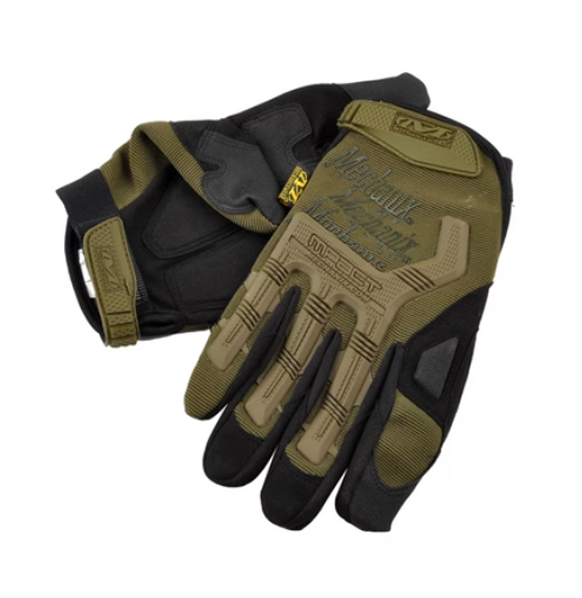 Mechanix Style Tactical Gloves Full Finger OD Green Unlimited Airsoft Shop