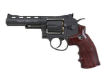 WG CO2 FULL METAL AIR Pistol MAGNUM REVOLVER 4" - Balck / 4.5mm steel BB