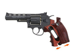 WG CO2 FULL METAL AIR Pistol MAGNUM REVOLVER 4" - Balck / 4.5mm steel BB