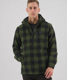 Swanndri Men's Reidston Windproof Wool Anorak Olive/Black Check
