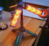 Telescopic LED camping lantern with tripod stand