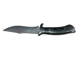 Damascus pattern Hunting Knife (SLIGHTLY RUSTY)