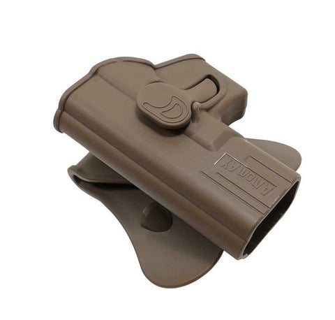 Amomax - Left Hand Glock 19/23/32 Airsoft Belt Holster - FDE