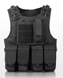 Airsoft Tactical Military Vest - Black