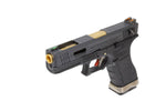 WE - Glock 18C T1 Gas Blow Back Pistol - Black
